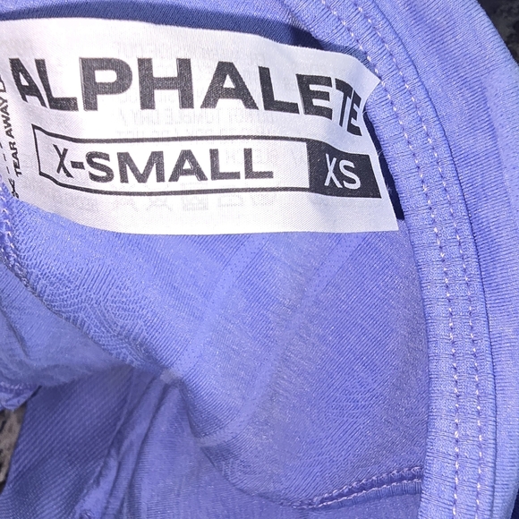 NWOT Alphalete Cutout Racerback Digital Violet Stratus Sports Bra Size: XS - Picture 6 of 7